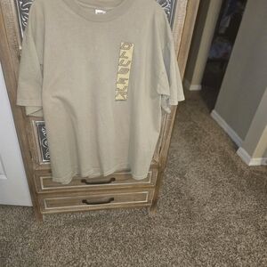 Fruit of the Loom Olive Green Logo Tee DALE JR TSHIRT